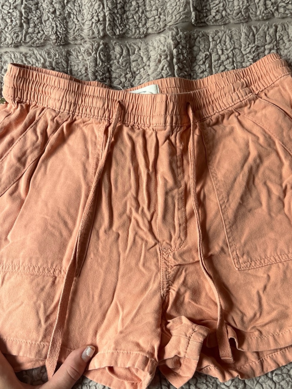 Cute orange light flowy shorts